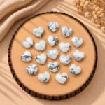 White Howlite Heart Faceted 10mm Loose Gemstone