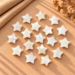 White Moonstone Star Faceted Loose Gemstone 10mm