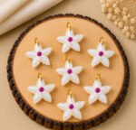 White Moonstone Starfish Carved 15mm Pendant