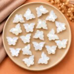 White Moonstone Butterfly 14x10mm