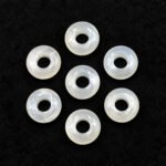 White Moonstone Donut Gemstone 15mm