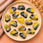 Yellow and Black Copper Turquoise Cloud Shape Carved Loose Gemstone 12mm