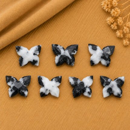 Zebra Agate Butterfly 14x10mm