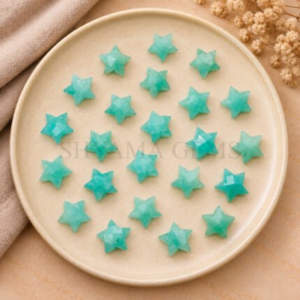 Amazonite Star Faceted Loose Gemstone 10mm