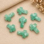 Amazonite Cross Shape Faceted Loose Gemstone 15x10mm