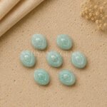Amazonite Evil Eye Carving 12x10mm