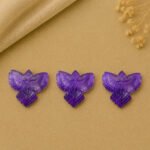 Purple Amethyst Carving Gemstone 30mm