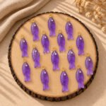 Amethyst Fish Inlay Pendant 25x8mm