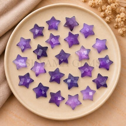 Amethyst Star Faceted Loose Gemstone 10mm