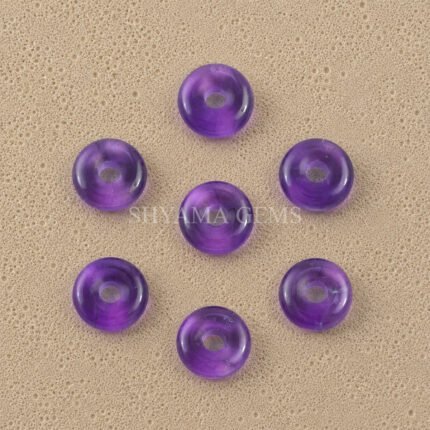Amethyst Donut Loose Gemstone 15mm
