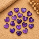 Amethyst Heart Faceted 10mm Gemstone