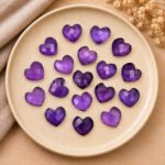 Amethyst Heart Faceted 10mm Gemstone