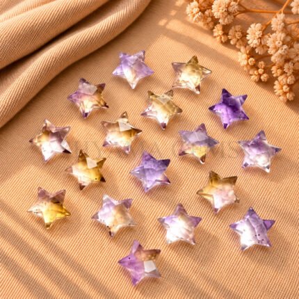 Ametrine Star Faceted Loose Gemstone 10mm