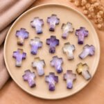 Ametrine Faceted Cross Shape Loose Gemstone 15x10mm