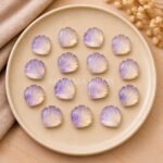 Ametrine Shell Carved Loose Gemstone 12mm