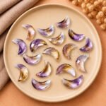 Ametrine Faceted Moon Gemstone 17mm