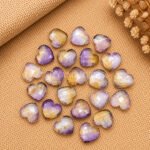 Ametrine Heart Faceted 10mm Gemstone