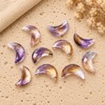 Ametrine Faceted Moon Gemstone 17mm