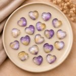 Ametrine Heart Faceted 10mm Gemstone