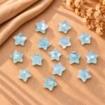 Aquamarine Star Faceted Loose Gemstone 10mm