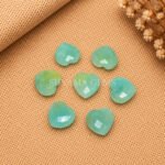 Aquamarine Heart Faceted 10mm Gemstone