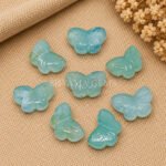 Aquamarine Hand Carved Butterfly Gemstone 13mm