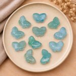 Aquamarine Hand Carved Butterfly Gemstone 13mm