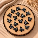 Black Onyx Faceted Butterfly Shape Loose Gemstone 14x10mm