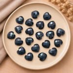 Black Onyx Heart Faceted 10mm Gemstone