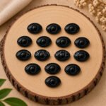 Black Onyx Evil Eye Carving 12x10mm