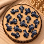 Black Sunstone Faceted Cross Shape Loose Gemstone 15x10mm