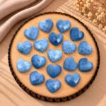Blue Opal Heart Faceted 10mm