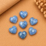 Blue Opal Heart Faceted 10mm