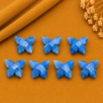 Blue Opal Faceted Butterfly Shape Loose Gemstone 14x10mm
