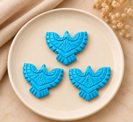 Blue Turquoise Eagle Shape 30mm Loose Gemstone