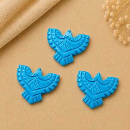 Blue Turquoise Eagle Shape 30mm Loose Gemstone