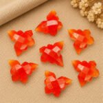 Carnelian Faceted Butterfly 14x10mm