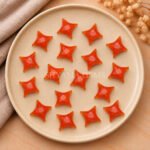 Carnelian Carved Ninja Star Loose Gemstone 15mm
