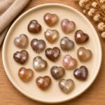 Chocolate Moonstone Heart Faceted 10mm