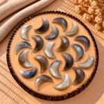 Chocolate Moonstone Faceted Moon Gemstone 17mm