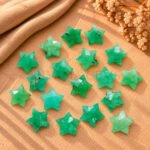 Green Chrysoprase Chalcedony Star Faceted Loose Gemstone 10mm