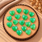 Chrysoprase Heart Faceted 10mm