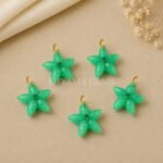 Chrysoprase Chalcedony Starfish Carved 15mm Pendant