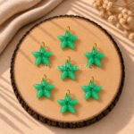 Chrysoprase Chalcedony Starfish Carved 15mm Pendant