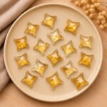 Citrine Carved Ninja Star Loose Gemstone 15mm