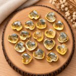Citrine Heart Faceted 10mm