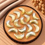 Citrine Quartz Faceted Moon Gemstone 17mm