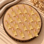Citrine Quartz Fish Inlay Pendant 25x8mm