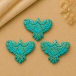 Copper Turquoise Eagle Shape 30mm Loose Gemstone