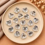 Crystal Quartz Heart Faceted 10mm